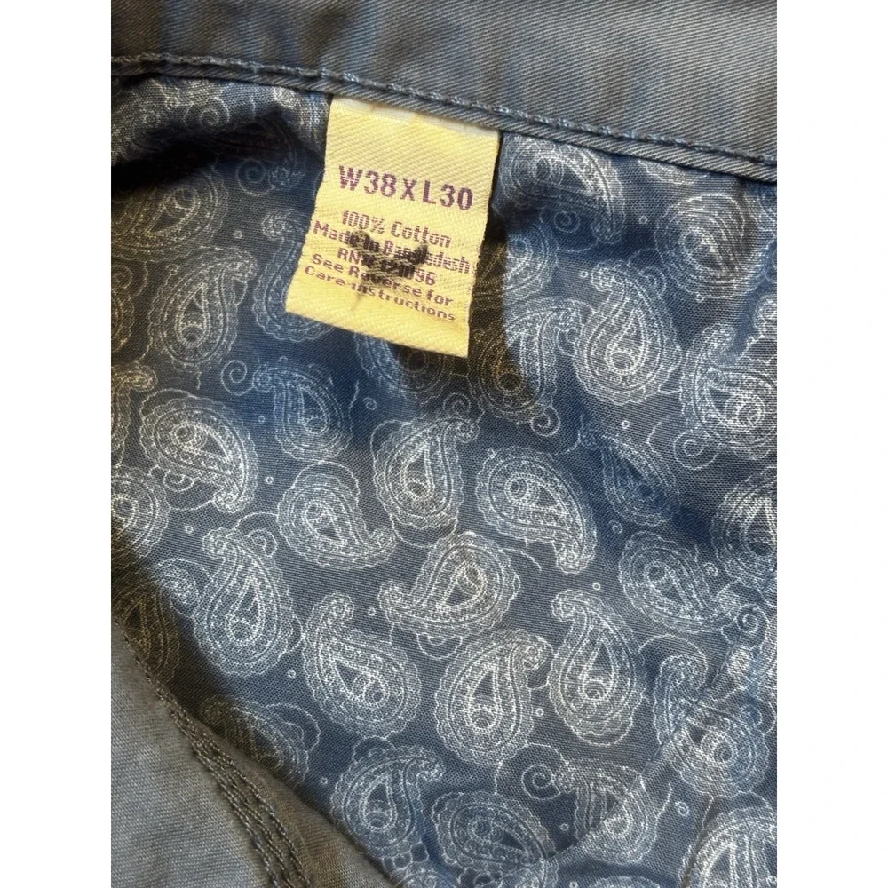 Alan Flusser Men's Straight Leg Casual Jean Pants Slate Blue‎ 38x25.5